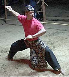 Pentjak silat from Indonesia